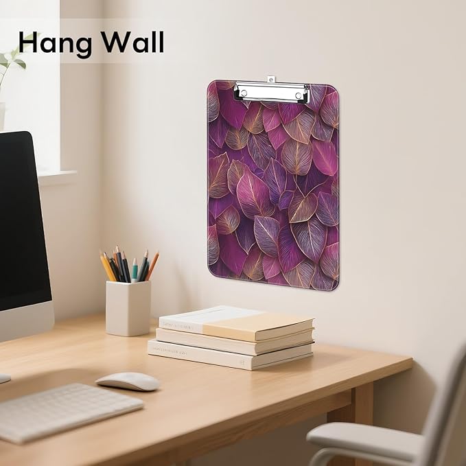 Luminzo Plastic Cute Clipboard Low-Profile Metal Clip, A4 Letter Size 9 x 12.5 - Image 5