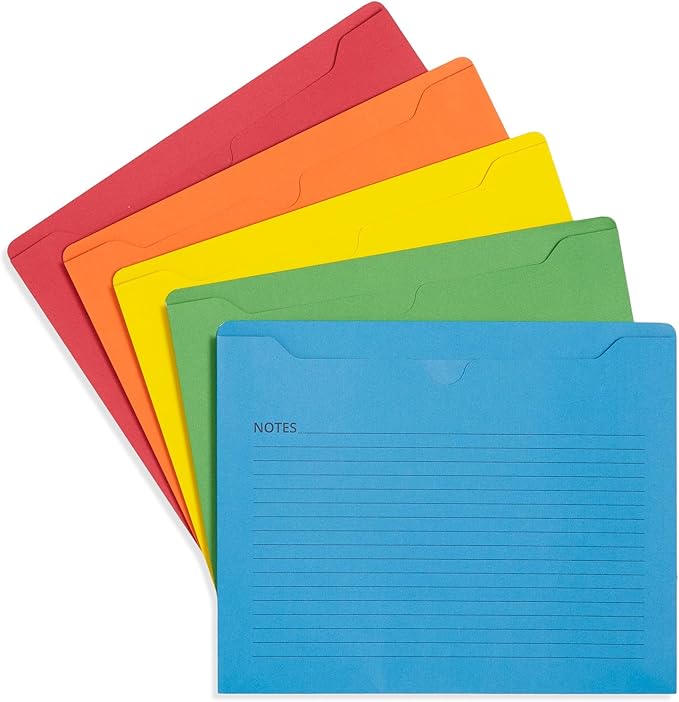 Blue Summit File Jackets Letter Size 2 Inch Expansion, Lined Folders - Image 7