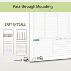 Glass Colorful Weekly Dry Erase Calendar Whiteboard - Image 3