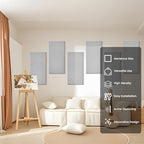 6 PCS Acoustic Panels, Large Soundproof Wall Panels, Professional Fiberglass - Image 8