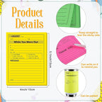 Eaasty 9 Pieces While You were Out Pads 4 x 5 Inches Assorted Colors Sticky - Image 2
