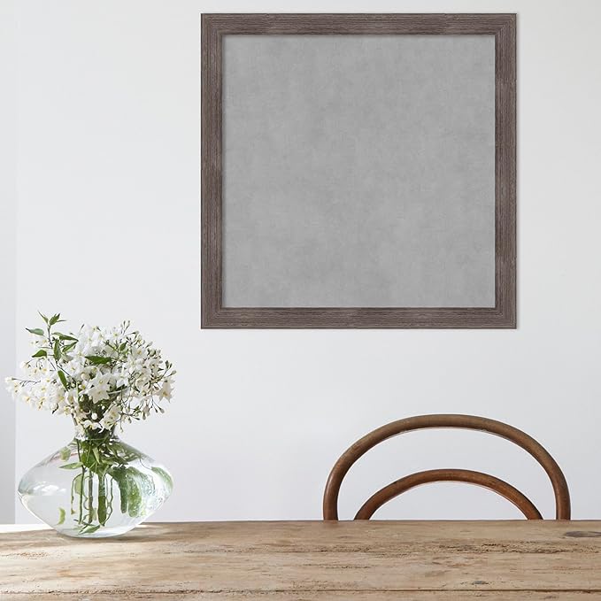 Amanti Art Grey Framed Magnetic Board 23x23 Medium Vision Board - Image 5