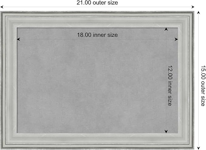 Amanti Art Silver Framed Magnetic Board 15x21 Small Vision Board - Image 4
