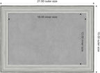 Amanti Art Silver Framed Magnetic Board 15x21 Small Vision Board - Image 4