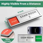 Exam Room Sign, Exam Room Numbers, In Use/Available Slider Door Signs - Image 2