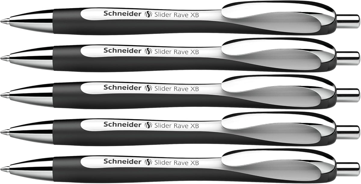 Schneider Limited Edition Slider Rave Black, XB (Extra Broad) Ballpoint Pen, ...
