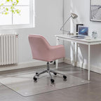 JAMBALAY 46″×36″ Tempered Glass Floor Mat, Heavy Duty Glass Office Chair Mat by JAMBALAY