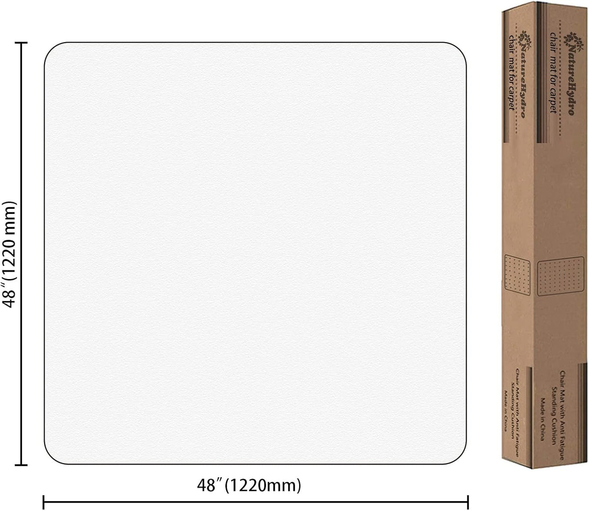 Naturehydro Office Chair Mat for Hardwood Floor - 48" x 48" Easy Gl...