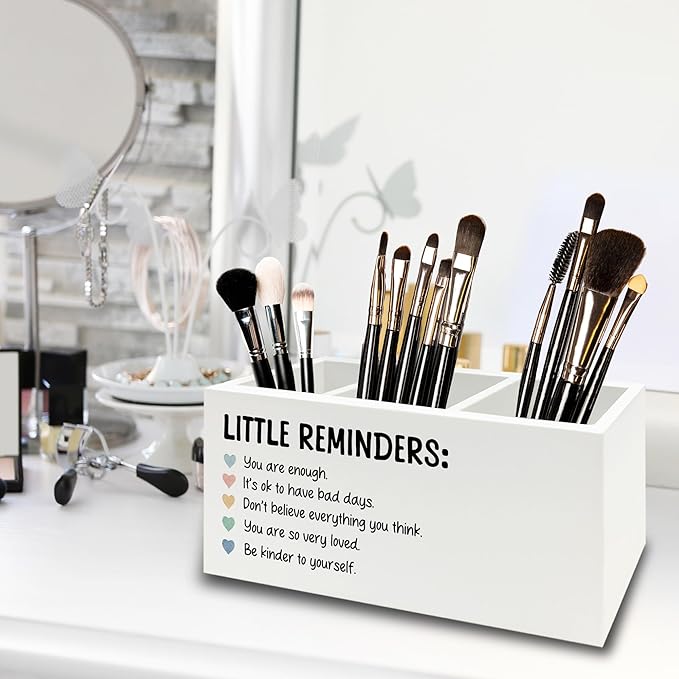 XPH Little Reminders Inspirational Pen Pencil Holder Organizer - Image 4