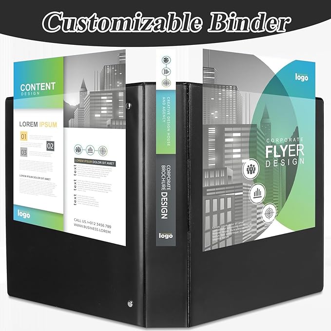 CIXILDTS 1.5-inch D Ring Binders, 3 Ring Binder Fit US Letter Size Paper - Image 6