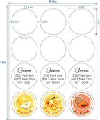 Methdic 2.5" Diameter High Visibility Printable Round Labels，Matte White，360 - Image 2