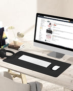 YSAGi Non-Slip Leather Desk Pad, Waterproof Laptop Computer Desk Keyboard Mat - Image 7