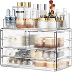 ZHIAI Stackable Storage Drawers, Acrylic Bathroom Counter Organizer Clear - Image 7