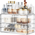 ZHIAI Stackable Storage Drawers, Acrylic Bathroom Counter Organizer Clear by ZHIAI