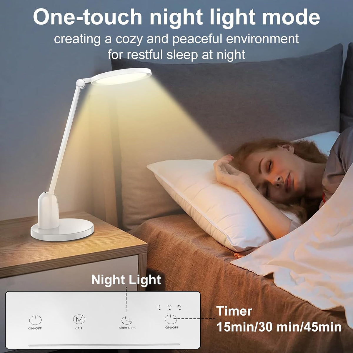 kitloo desk lamps for home office with stable showing dimensions