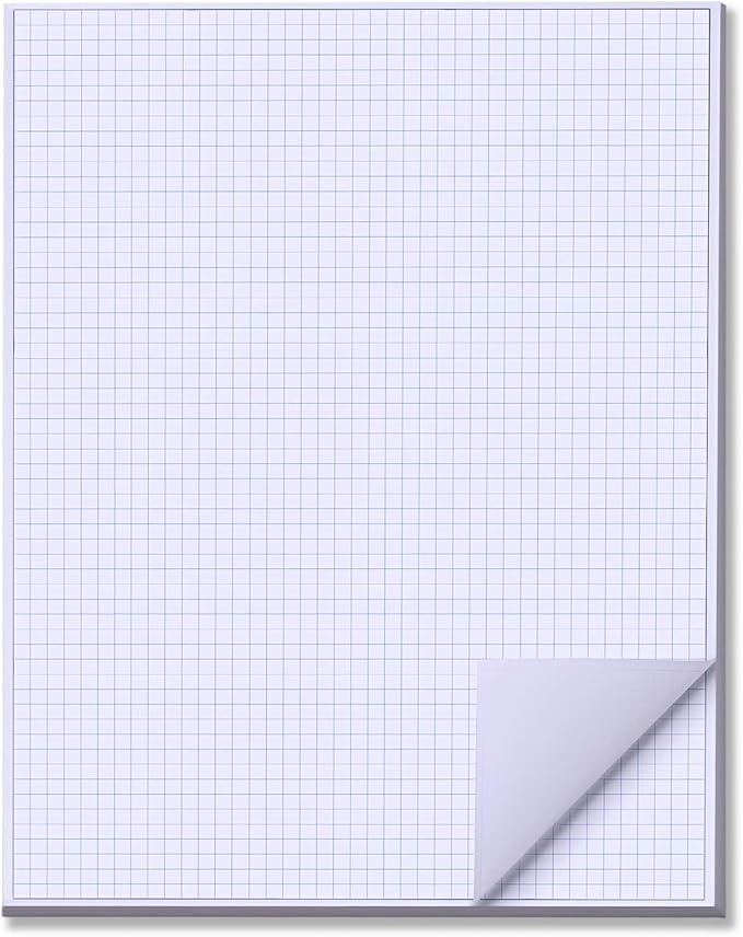 zmybcpack 25 Sheets 24"x36" Large Engineering Graph Paper Pad by zmybcpack