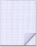 zmybcpack 25 Sheets 24"x36" Large Engineering Graph Paper Pad by zmybcpack