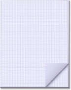zmybcpack 25 Sheets 24"x36" Large Engineering Graph Paper Pad by zmybcpack