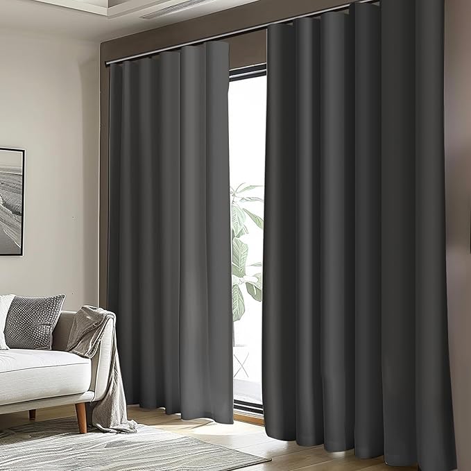 Cbsroro Room Divider Blackout Curtain Track Curtains Wall Dividers Panels Screen - Image 3