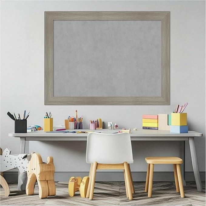 Amanti Art Grey Framed Magnetic Board 24x32 Medium Vision Board - Image 5