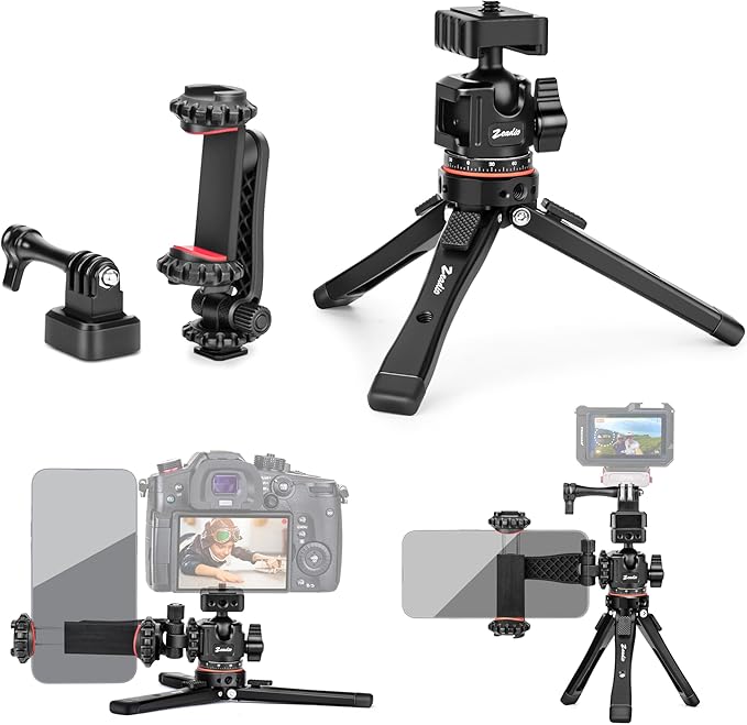 Zeadio Heavy Metal Tripod Kit: 1/4" Screw Adapter Tripod Mount by Zeadio