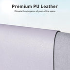 Aothia Faux Leather Desk Mat – Large Mouse Pad, Non-Slip PU Leather Blotter - Image 2