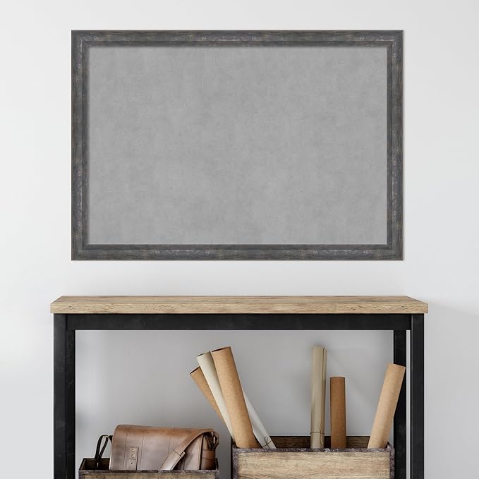 Amanti Art Grey Framed Magnetic Board 27x39 Large Vision Board - Image 6