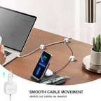 Picozon 6 Pack Magnetic Cable Clip Organizer Cord Holder, Picozon Adhesive - Image 3