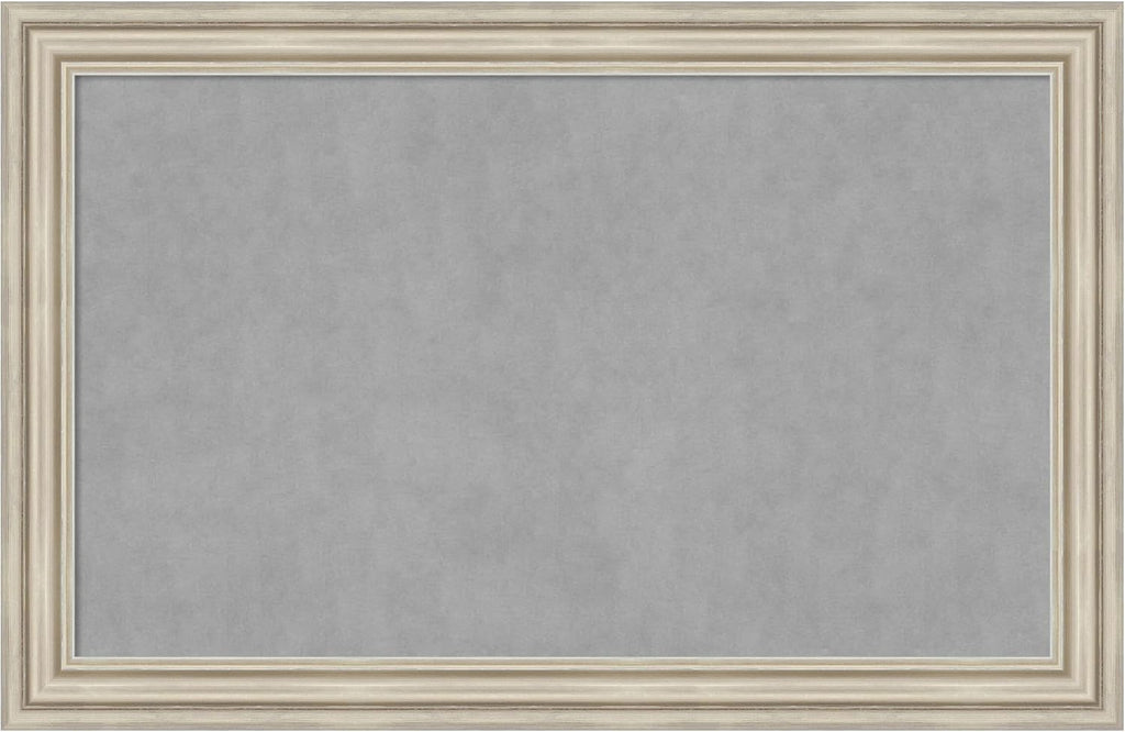 Amanti Art Silver Framed Magnetic Board 30x46 Large Vision Board