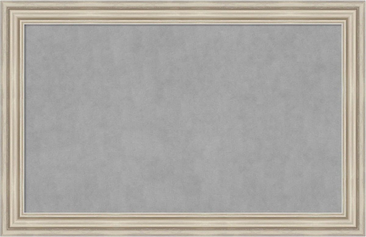 Amanti Art Silver Framed Magnetic Board 30x46 Large Vision Board