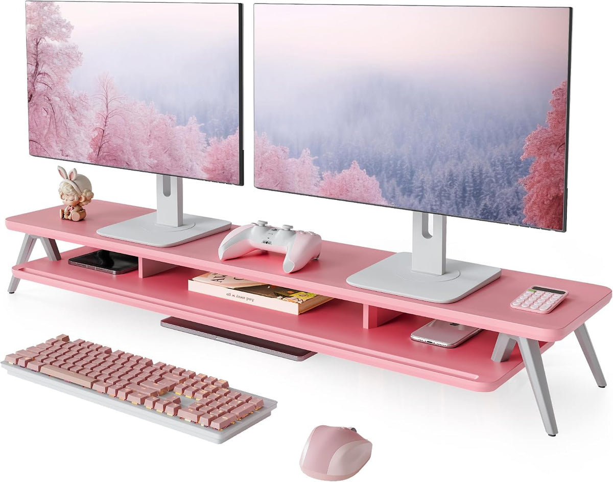 Fenge Dual Monitor Stand, Monitor Stands Riser