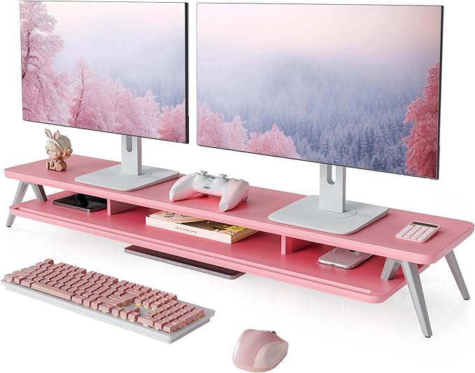 Fenge Dual Monitor Stand, Monitor Stands Riser by Fenge