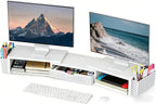 Spacrea Metal Desk Organizers and Accessories, Dual Monitor Stand Riser by Spacrea