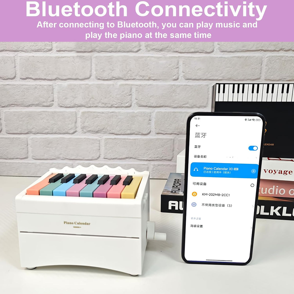 Piano Calendar 2027, Playable Piano Desk Calendar 2027, Swift Mini-Piano Cale...