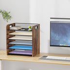 Marbrasse 6 Tier Paper Organizer Letter Tray - Image 6