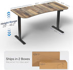 VIVO Electric 63 x 32 in Standing Desk, Memory Height Adjustment, 1B Series - Image 3