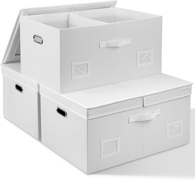 Graciadeco 75 Quarts Extra Large Decorative Storage Bins by GraciadecoStorage