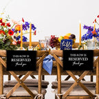 ChissNook Reserved Seating Chair Signs, This Row Is Reserved Pew Cloths Seating - Image 6