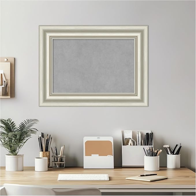 Amanti Art Silver Framed Magnetic Board 18x24 Small Vision Board - Image 5