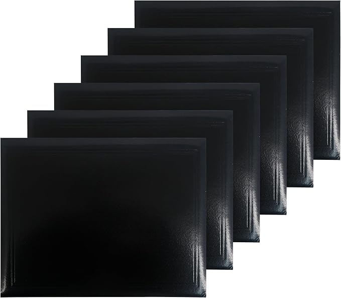 GraduationMall 8.5"x11" Smooth Padded Diploma Cover Certificate Holder Black by GraduationMall%C2%AE