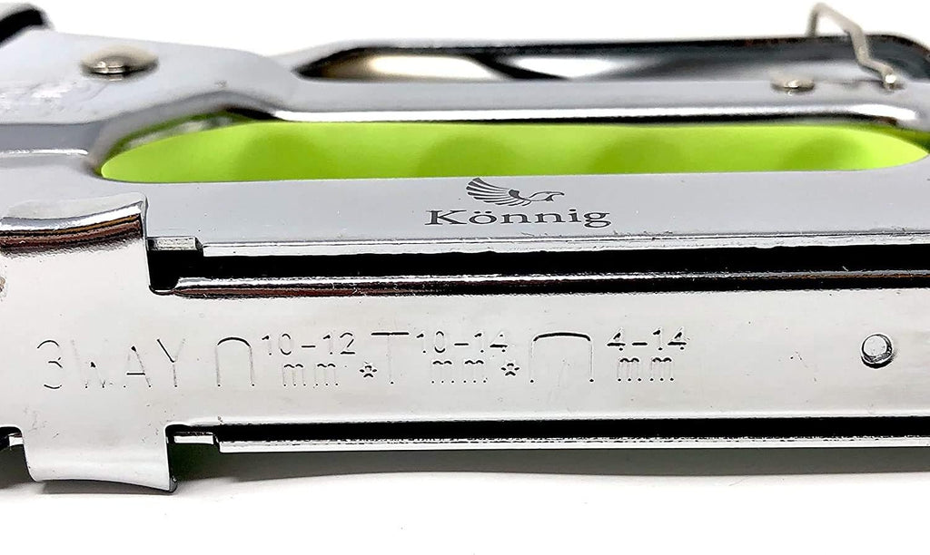 Heavy Duty Staple Gun 3 in 1 1500 Staples, Hand Operated Stainless Steel Stapler, Brad Nailer, Tacker Tool… (1500 Staples)
