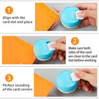 Paper Trimmer Craft Paper Cutter-4 Style Multi-Function Scrapbooking Tool & Paper Corner Rounder Punch-3 in 1 (R4mm R7mm R10mm)