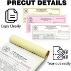 Custom Invoice Book with Logo 50 Set Personalized Receipt Books Customized - Image 4