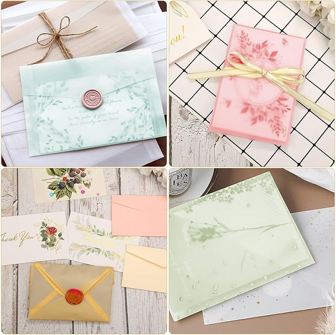70 Pcs Colored Vellum Translucent Paper 8.5 x 11 inches Tracing Vellum Paper - Image 6