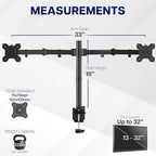 VIVO Dual Monitor Desk Mount, Heavy Duty Fully Adjustable Stand, Fits 2 LCD LED - Image 4