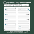 IN-LUXPRO Planner 2026 Daily Weekly and Monthly, 6.5"x3.75", 12 Months Spiral - Image 3