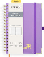 POPRUN Spiral Dotted Journal Notebook, by POPRUN