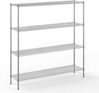 Regal Altair 18" Deep x 72" Wide x 74" Height Wire Shelving Kit | 4-Tier | NSF
