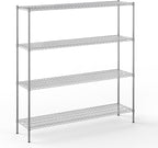 Regal Altair 18" Deep x 72" Wide x 74" Height Wire Shelving Kit | 4-Tier | NSF by Regal+Altair