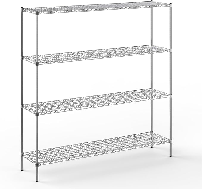 Regal Altair 18" Deep x 72" Wide x 74" Height Wire Shelving Kit | 4-Tier | NSF by Regal+Altair